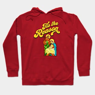 Stained Glass Nativity - Tis the Reason Hoodie